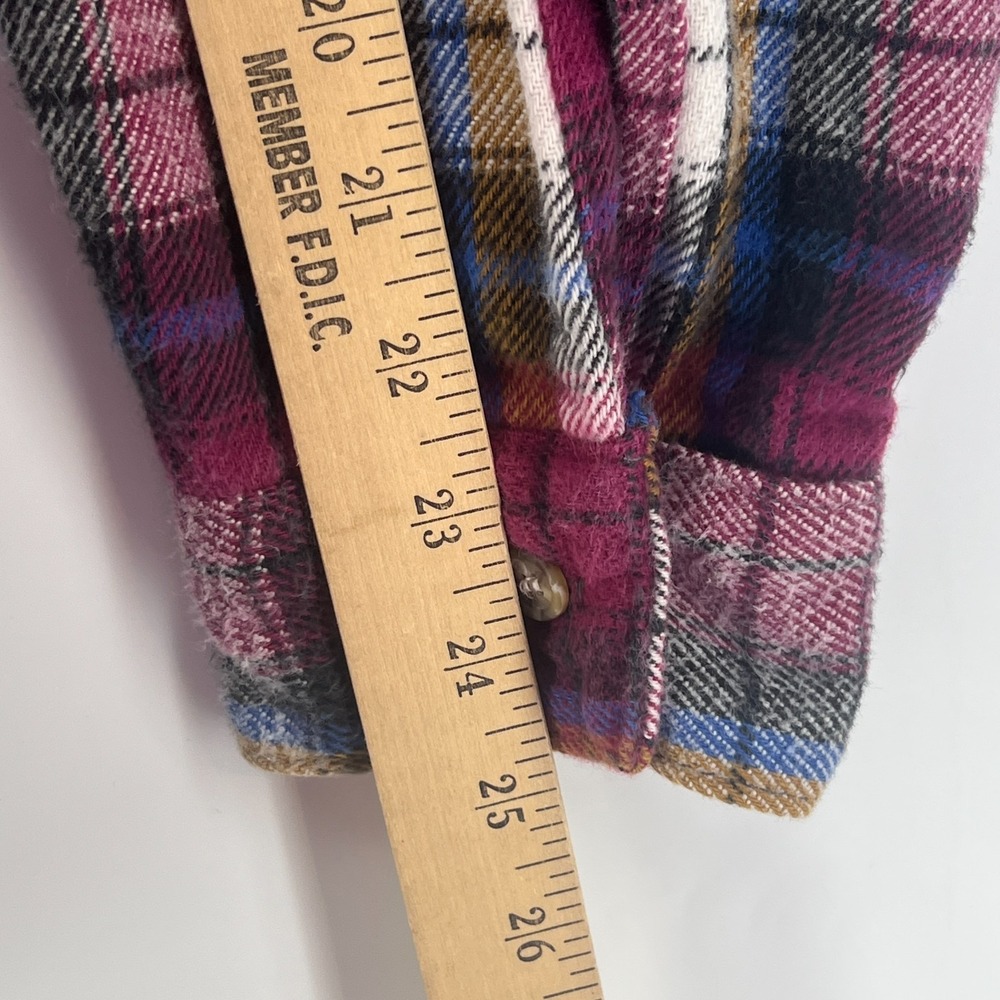 Vintage 90s Five Brother Heavyweight Flannel Shirt Men Tallman L Plaid Grunge - Picture 4 of 9